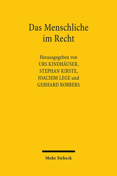Das Menschliche im Recht