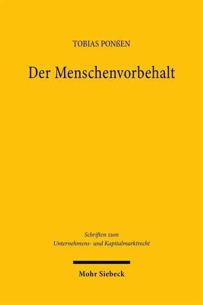 Der Menschenvorbehalt