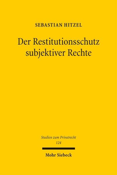 Der Restitutionsschutz subjektiver Rechte