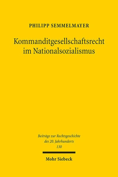 Kommanditgesellschaftsrecht im Nationalsozialismus