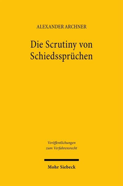 Die Scrutiny von Schiedssprüchen