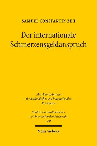 Der internationale Schmerzensgeldanspruch