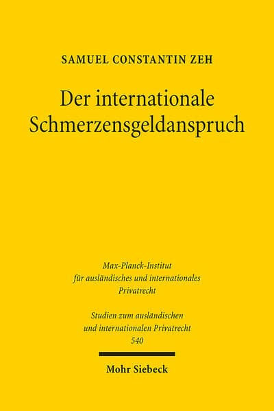 Der internationale Schmerzensgeldanspruch