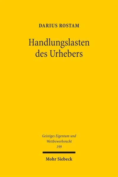 Handlungslasten des Urhebers