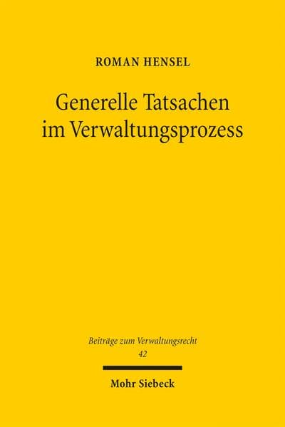 Generelle Tatsachen im Verwaltungsprozess