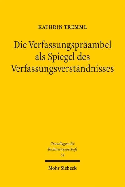Die Verfassungspräambel als Spiegel des Verfassungsverständnisses