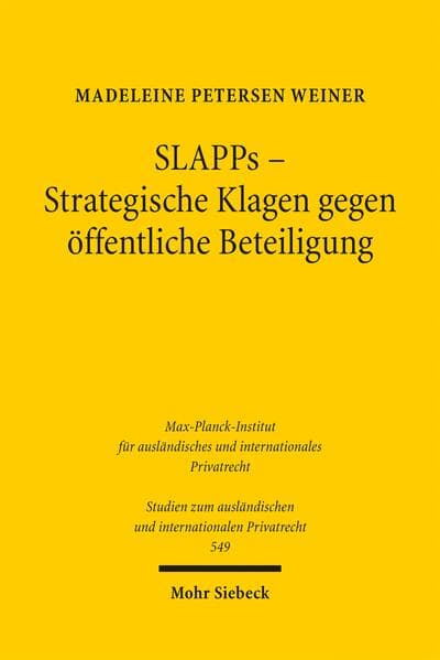 SLAPPs - Strategische Klagen gegen öffentliche Beteiligung