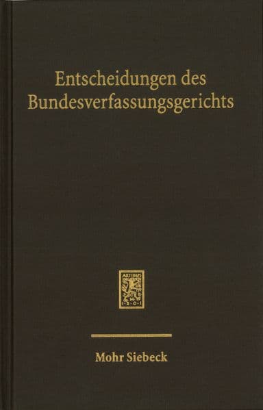 Entscheidungen des Bundesverfassungsgerichts (BVerfGE)