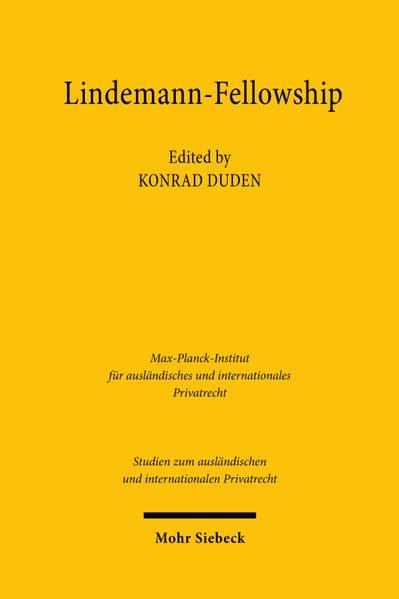 The Lindemann Fellowship for Private International Law Papers 2025