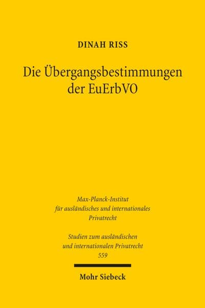 Die Übergangsbestimmungen der EuErbVO