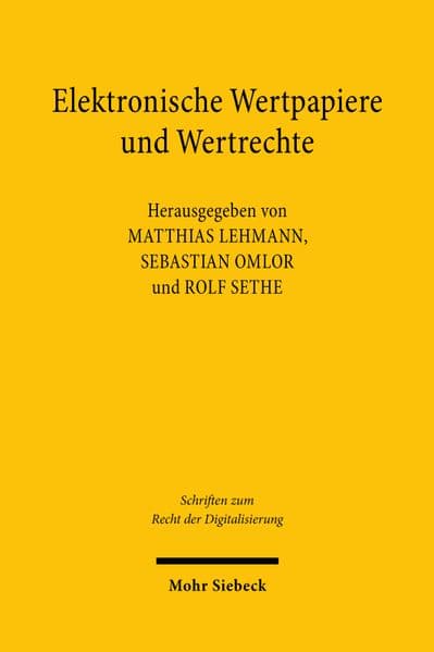 Elektronische Wertpapiere und Wertrechte