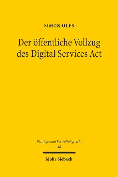 Der öffentliche Vollzug des Digital Services Act