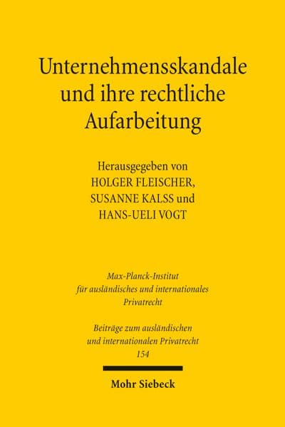 Unternehmensskandale und ihre rechtliche Aufarbeitung