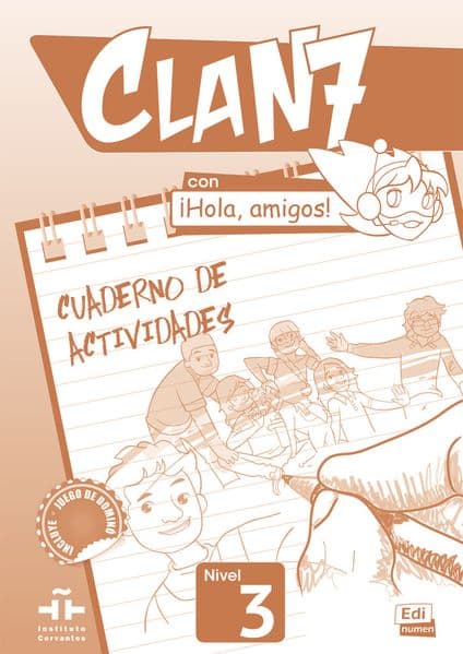 Clan 7 con ¡Hola, amigos! 3. Arbeitsbuch + Stickerbogen