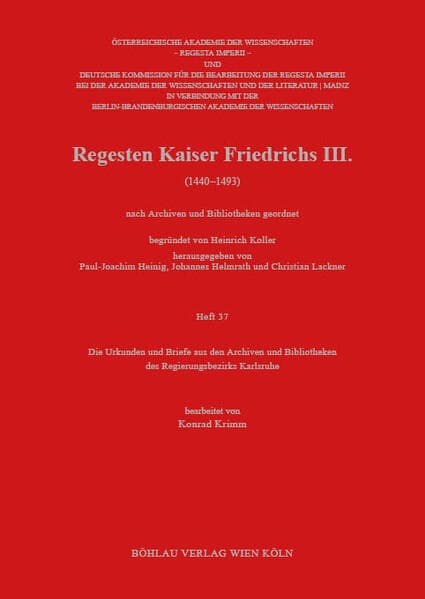 Die Urkunden und Briefe aus den Archiven und Bibliotheken des Regierungsbezirks Karlsruhe