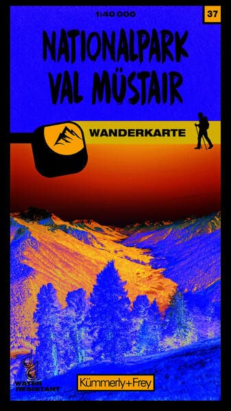 Kümmerly+Frey Wanderkarte 37 Nationalpark Val Müstair 1:40.000