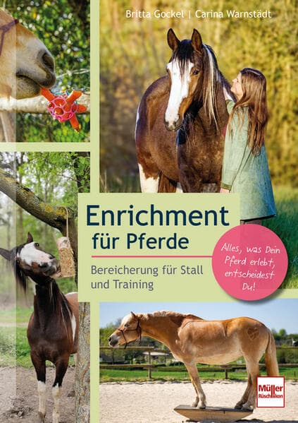 Enrichment für Pferde. Pferderatgeber mit DIY-Projekten, Lifehacks und Tipps für die Pferde-Beschäftigung, artgerechte Pferdehaltung und Trainingsideen