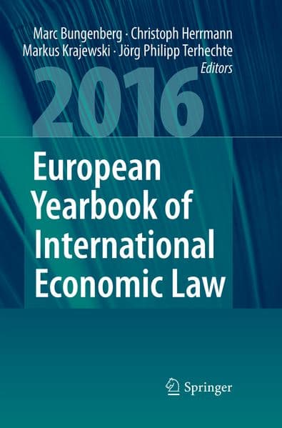 European Yearbook of International Economic Law 2016