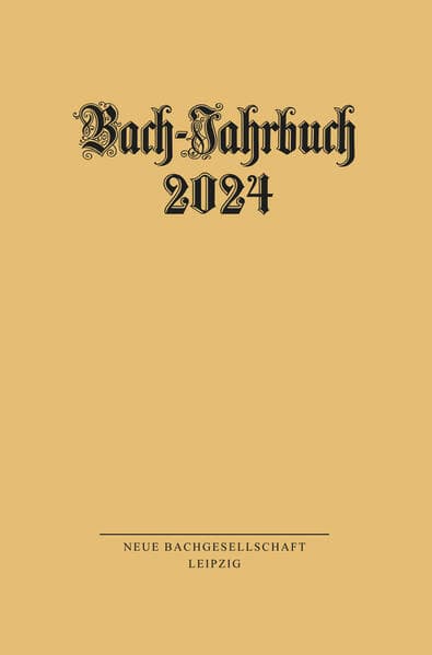 Bach-Jahrbuch 2024