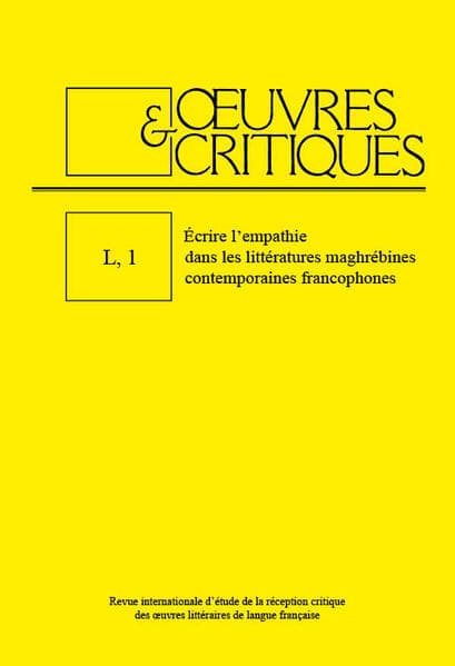 OEUVRES & CRITIQUES L, 1