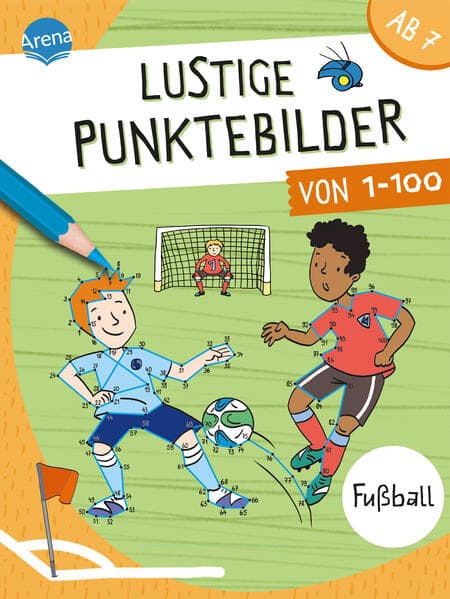 Lustige Punktebilder von 1-100. Fußball