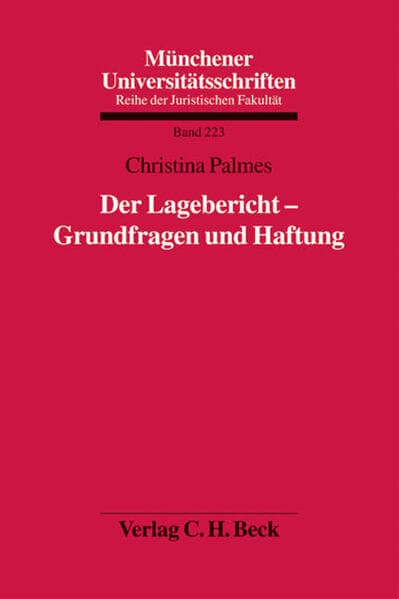 Der Lagebericht - Grundfragen und Haftung