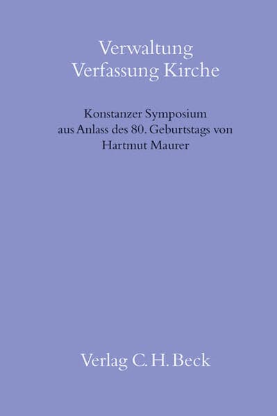 Verwaltung Verfassung Kirche