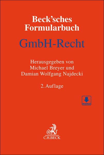 Beck'sches Formularbuch GmbH-Recht