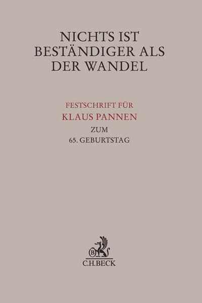 Nichts ist beständiger als der Wandel