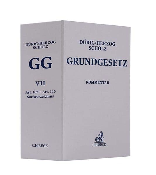 Grundgesetz Leinen-Hauptordner VII 72 mm