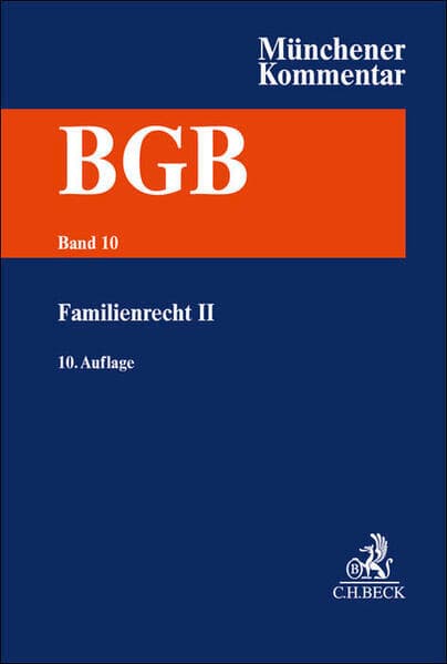Münchener Kommentar zum Bürgerlichen Gesetzbuch Bd. 10: Familienrecht II §§ 1589-1921, RelKErzG, VBVG, SGB VIII, SaRegG