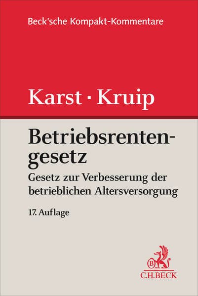 Betriebsrentengesetz. BetrAVG