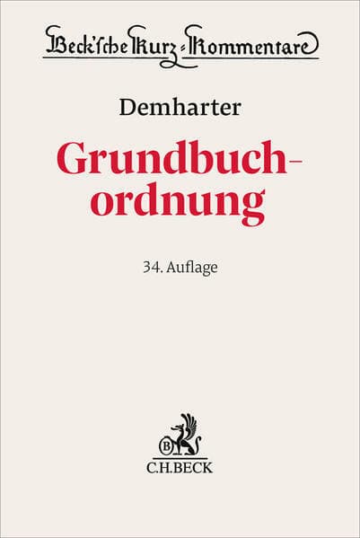 Grundbuchordnung. GBO