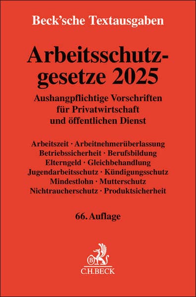 Arbeitsschutzgesetze 2025