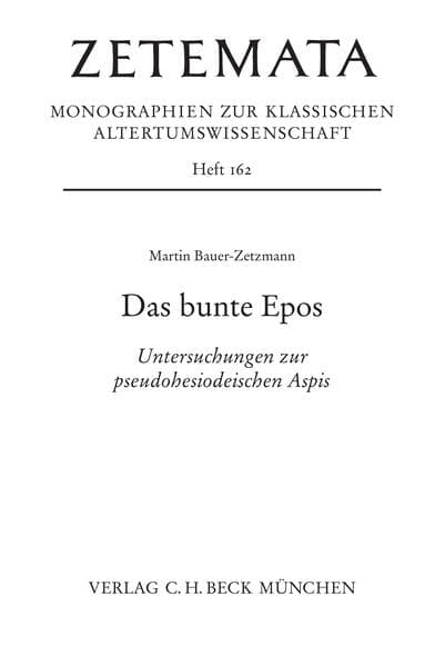 Zetemata / Das bunte Epos