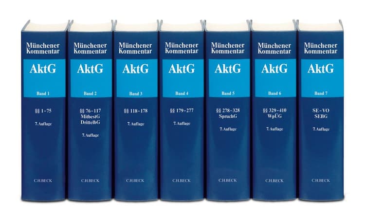 Münchener Kommentar zum Aktiengesetz Gesamtwerk. AktG