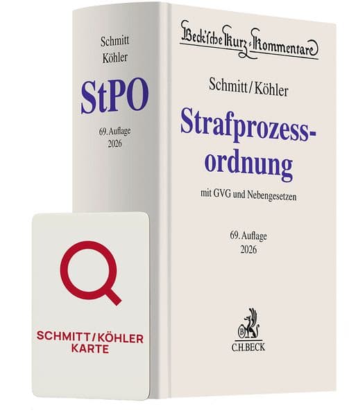Schmitt/Köhler StPO Chat-Book 2026