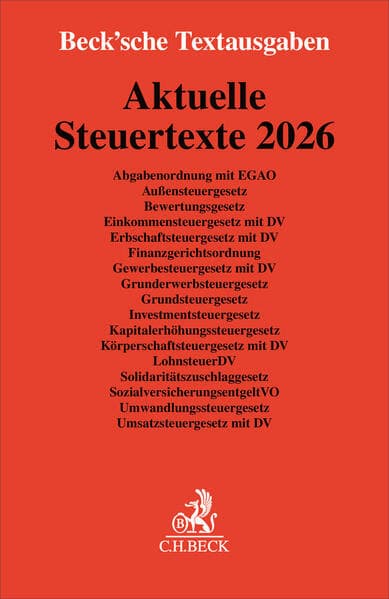 Aktuelle Steuertexte 2026
