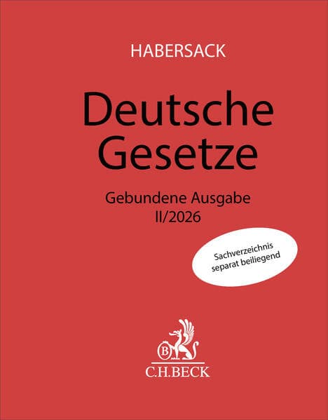 Deutsche Gesetze Gebundene Ausgabe II/2026