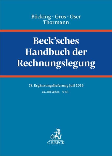 Beck'sches Handbuch der Rechnungslegung 78. Ergänzungslieferung