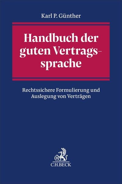 Handbuch der guten Vertragssprache