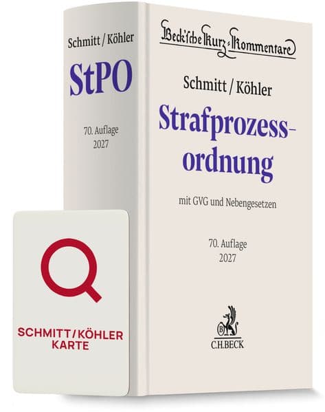 Schmitt/Köhler StPO Chat-Book 2027