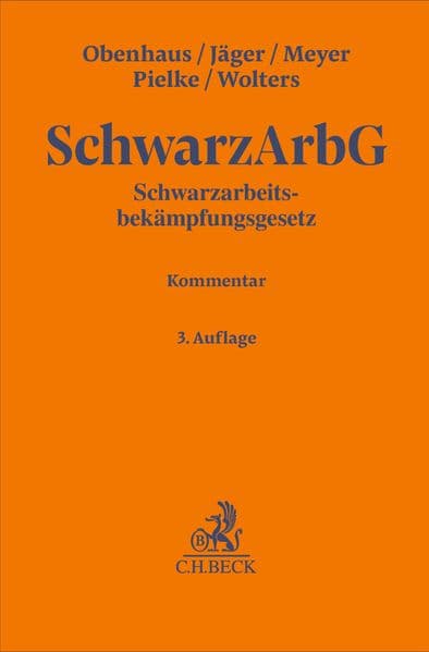 Schwarzarbeitsbekämpfungsgesetz. SchwarzArbG