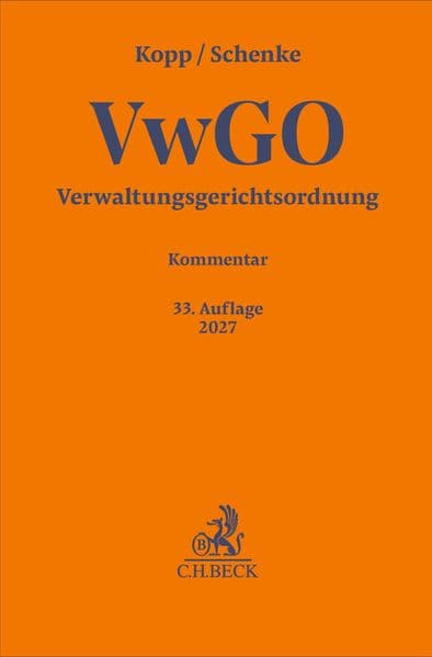 Verwaltungsgerichtsordnung. VwGO