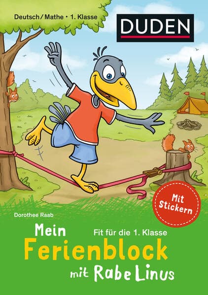 Mein Ferienblock mit Rabe Linus – Fit für die 1. Klasse