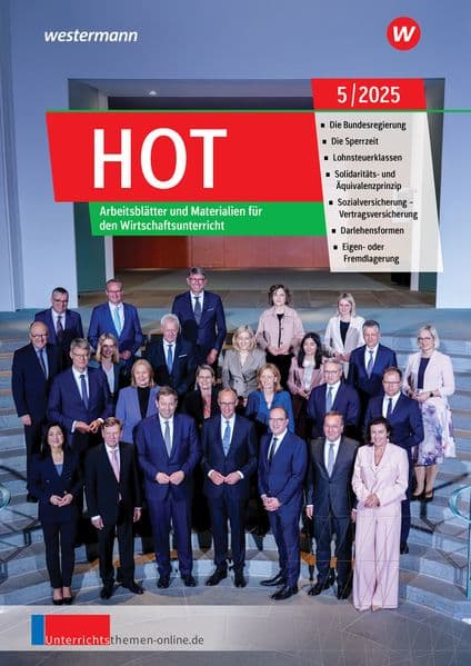 Unterrichtsthemen HOT. Arbeitsblätter und Materialien für Ihren Wirtschaftsunterricht Ausgabe 5/2025