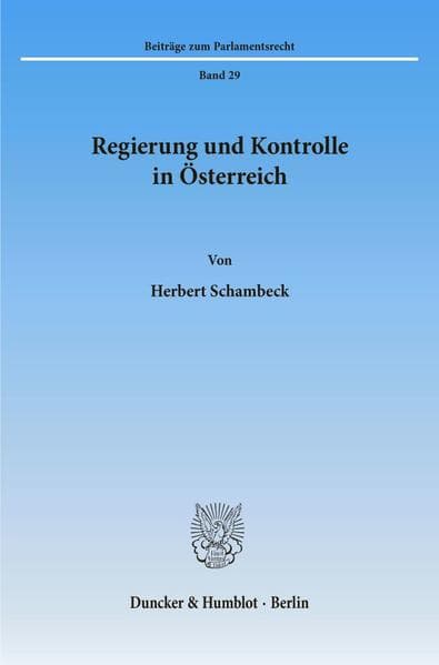 Regierung und Kontrolle in Österreich