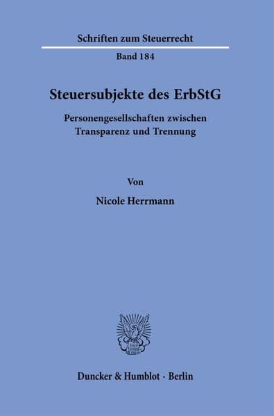 Steuersubjekte des ErbStG