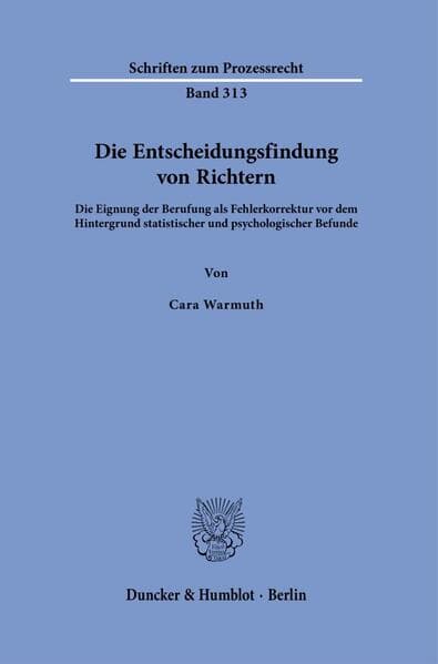 Die Entscheidungsfindung von Richtern
