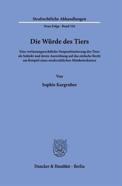 Die Würde des Tiers